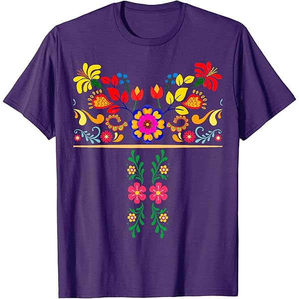 Amazon.com: Mexico | Istmo | Oaxaca | Flowers | Traditional T